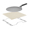 Piec do pizzy SUPREME ELITE 2200 W, 450 stopni, dwie grzałki, okno, LED, 33 cm, różne programy pieczenia
